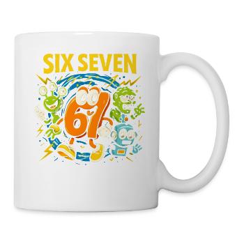 Six Seven 67 Italian Brainrot Nerd Humour Drôle - Mug blanc - blanc - Droite
