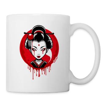 Geisha Nachtmond - Tasse - Weiß - Rechts