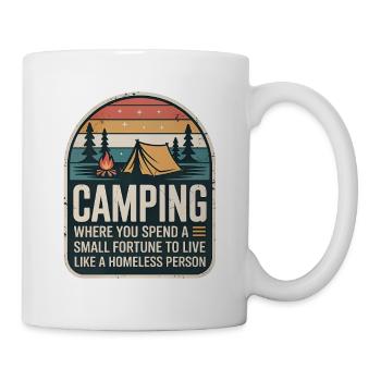 Camping Retro Design - Mug - white - Right