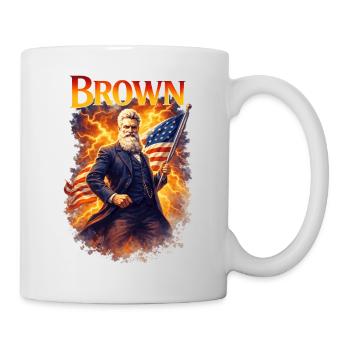John Brown Drapeau des États-Unis - Mug blanc - blanc - Droite