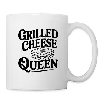 Königin des gegrillten Käses - Tasse - Weiß - Rechts