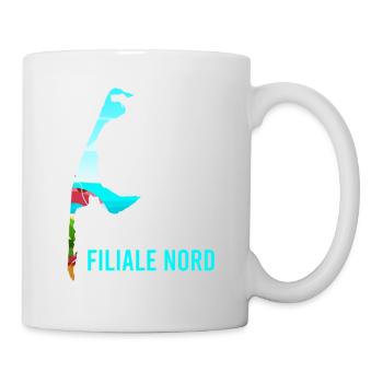 Nordsee Urlaub IBIZA FILIALE NORD Lustiges - Tasse - Weiß - Rechts