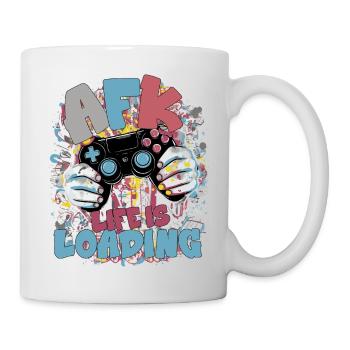 Life is Loading: Gaming Graffiti - Tasse - Weiß - Rechts