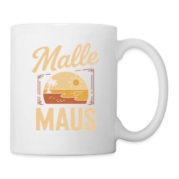 Mallemaus JGA Frauen Mallorca Fan Party Malle Maus - Tasse - Weiß - Rechts