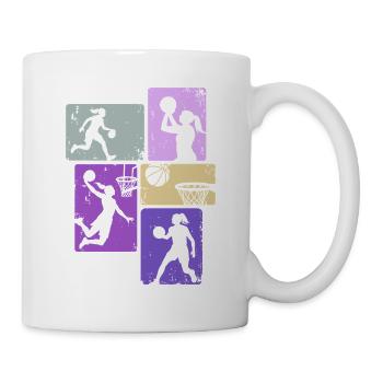 Basketball Girls Basketball Women - Mug - white - Right