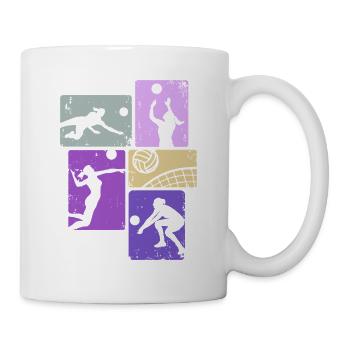 Volleyball Girls Beach Volleyball Volleyball Player - Mug - white - Right