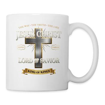Verset biblique de Jésus, La voie de la vérité, la vie - Mug blanc - blanc - Droite
