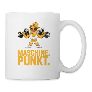  Maschine Punkt Fitness Bodybuilding Motiv Für - Tasse - Weiß - Rechts