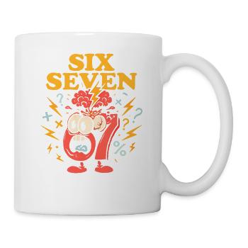 Six Seven 67 Italian Brainrot Nerd Humour Drôle - Mug blanc - blanc - Droite