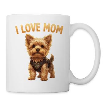 J’adore le design du Yorkshire Terrier de Maman - Mug blanc - blanc - Droite