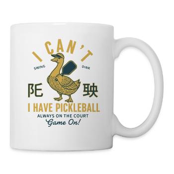 Pickleball-lustiger Spieler liebt Pickleball-Platz - Tasse - Weiß - Rechts
