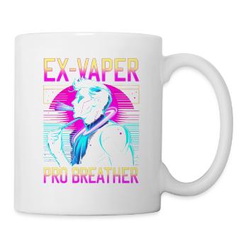 Nichtraucher Ex Raucher Ex Vaper - Tasse - Weiß - Rechts