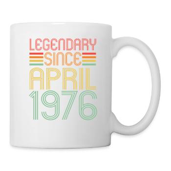 Légendaire depuis avril 1976, Rétro, anniversaire - Mug blanc - blanc - Droite