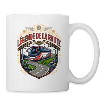 Chauffeur de bus conducteur conductrice de bus car - Mug blanc - blanc - Droite