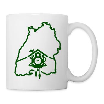Ländle-Zeit: Baden-Württemberg Silhouette - Tasse - Weiß - Rechts