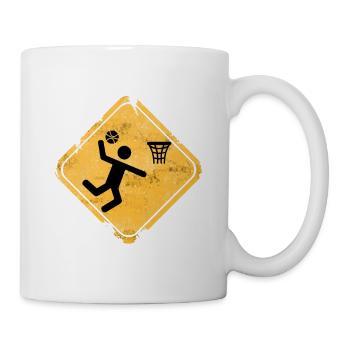 Basketball Jump Sign Graphic - Mug - white - Right