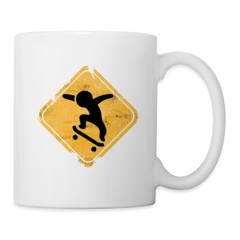 Skateboard Sign Vintage - Mug - white - Right