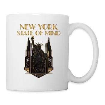 Statue de la Liberté de New York Vintage USA - Mug blanc - blanc - Droite