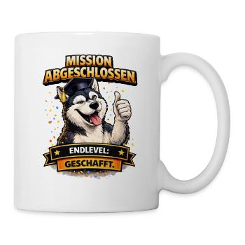 Abschlussklasse Misson Abgeschlossen Schulabgänger - Tasse - Weiß - Rechts