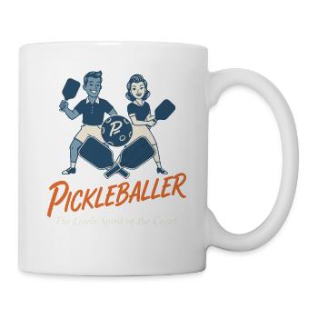 Joueur drôle de pickleball Joueur de pickleball Amour - Mug blanc - blanc - Droite