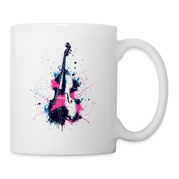 Type : Contrebasse - Mug blanc - blanc - Droite