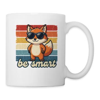 Idée cadeau de chemise Funny Fox Be Smart - Mug blanc - blanc - Droite