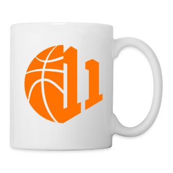 NUMMER 11 BASKETBALL 11. GEBURTSTAG - Tasse - Weiß - Rechts