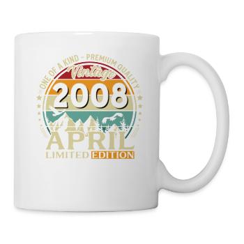 18th Birthday Gift Husband Original April 2008 - Mug - white - Right