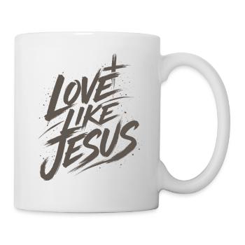 T-shirt Jésus : Amour comme Jésus Cadeau chrétien - Mug blanc - blanc - Droite