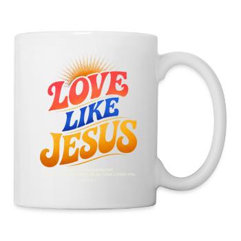 T-shirt Jésus : Amour comme Jésus Cadeau chrétien - Mug blanc - blanc - Droite