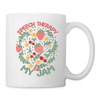 SLP Speech Therapy Is My Jam - Mug - white - Right