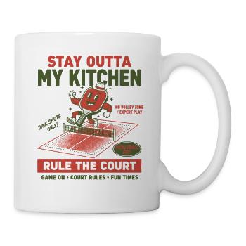 Pickleball Stay Outta My Kitchen Rule The Court - Mug - white - Right