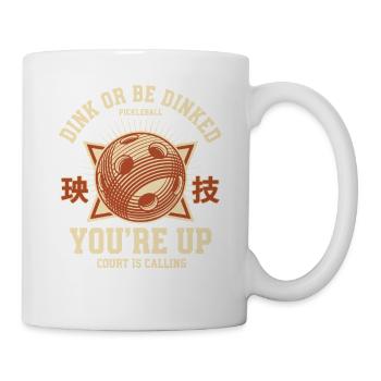 Pickleball, lustiger Gurkenball Dink Or Be Dinked - Tasse - Weiß - Rechts