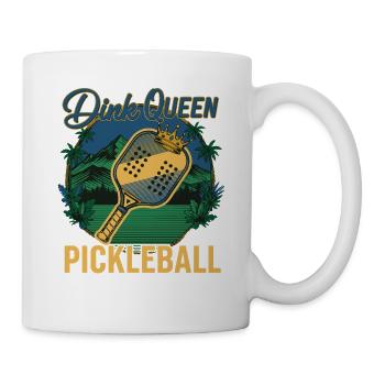 Pickleball Dink Queen player pickle ball love - Mug - white - Right
