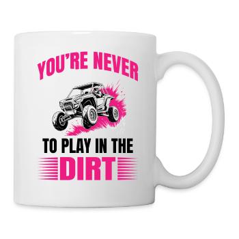 UTV Off Road Girl Woman 4 Wheeler Side by side - Tasse - Weiß - Rechts