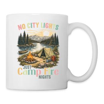 Camping, camping, camping, montagnes nature en plein air - Mug blanc - blanc - Droite