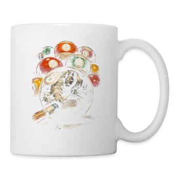 8-Ball Billiards Jesus - Mug - white - Right
