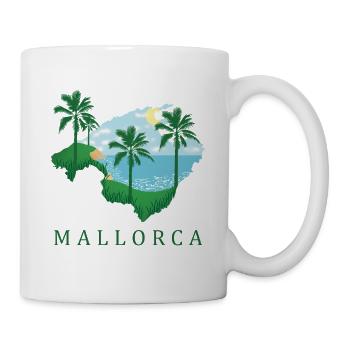 Mallorca Palm Island Sunset - Mug - white - Right