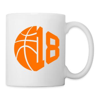 NUMÉRO 18 BASKETBALL 18E ANNIVERSAIRE - Mug blanc - blanc - Droite