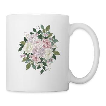 Pastel Roses Bouquets - Mug - white - Right