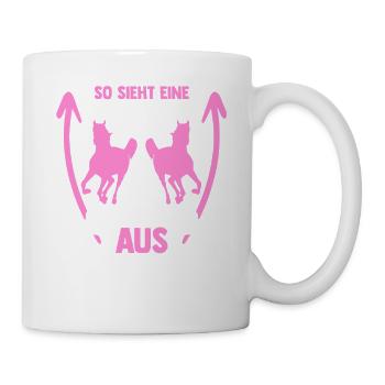 Reiten Pferdeliebhaber Reiterhof Pferde - Tasse - Weiß - Rechts