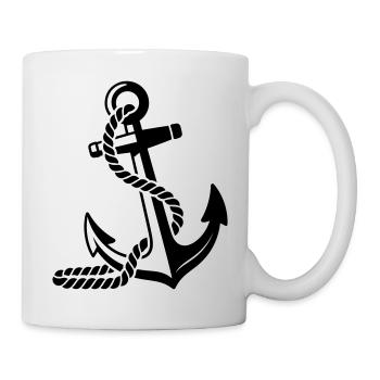 Ancre - Mug blanc - blanc - Droite