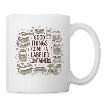 Labeled is better | Meal Prep Orga - Mug - white - Right