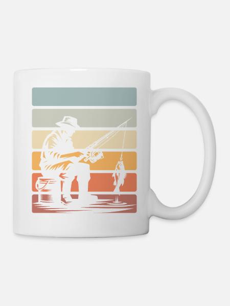 Angeln Angler - Tasse - Weiß