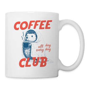Coffee Club Hedgehog - Mug - white - Right