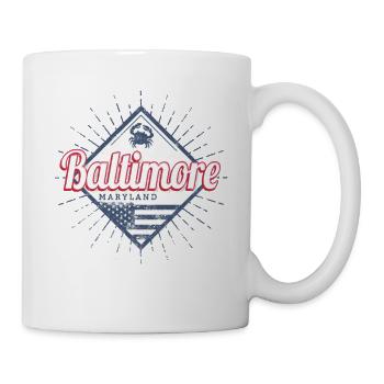Baltimore in Maryland United States Souvenir - Mug - white - Right