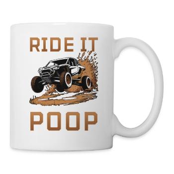 UTV Tout-Terrain Boy Men 4 Wheels Side by Side - Mug blanc - blanc - Droite