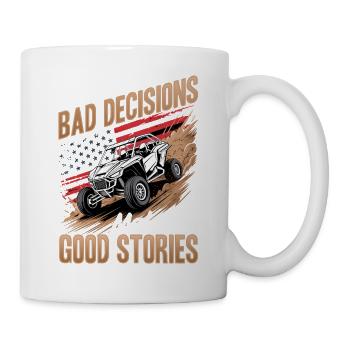 UTV Tout-Terrain Boy Men 4 Wheels Side by Side - Mug blanc - blanc - Droite