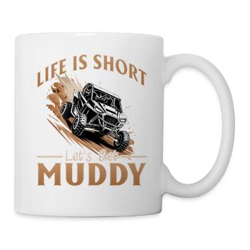 UTV Tout-Terrain Boy Men 4 Wheels Side by Side - Mug blanc - blanc - Droite