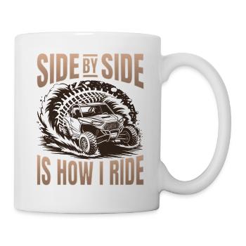 UTV Tout-Terrain Boy Men 4 Wheels Side by Side - Mug blanc - blanc - Droite